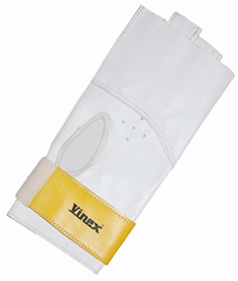

Vinex HGL-111 Leather Glove Gym & Fitness Gloves (S, White)