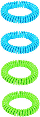 

Safe-O-Kid Twisty Anti-Mosquito Silicone Band - 4 Bands+4 Air Tight Pouch(Pack of 4)