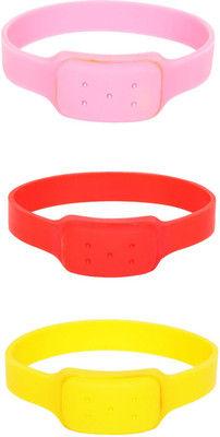 

Safe-O-Kid Watch Style Mosquito Repellant Band - 3 Bands+3 Air Tight Pouch(Pack of 3)