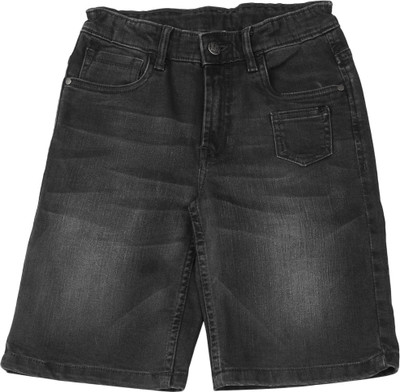 

Flying Machine Short For Boys Casual Solid Cotton(Black, Pack of 1