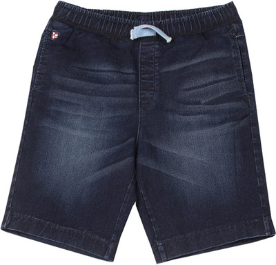 

US Polo Kids Short For Boys Casual Solid Cotton(Dark Blue, Pack of 1, Dk. blue