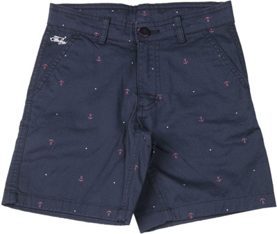 

Flying Machine Short For Boys Casual Printed Cotton(Dark Blue, Pack of 1, Navy