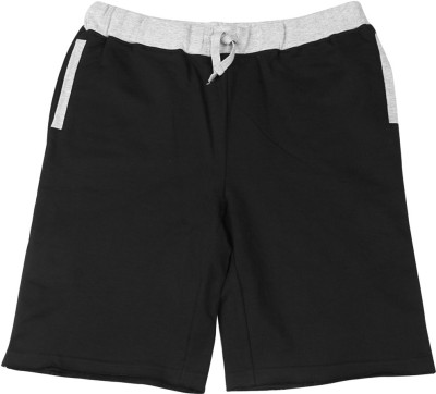 

Flying Machine Short For Boys Casual Solid Cotton(Black, Pack of 1