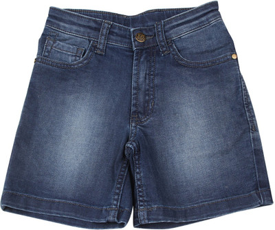 

Flying Machine Short For Boys Casual Solid Cotton(Blue, Pack of 1, Med. blue