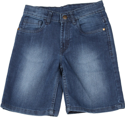 

Flying Machine Short For Boys Casual Solid Cotton(Blue, Pack of 1, Med blue