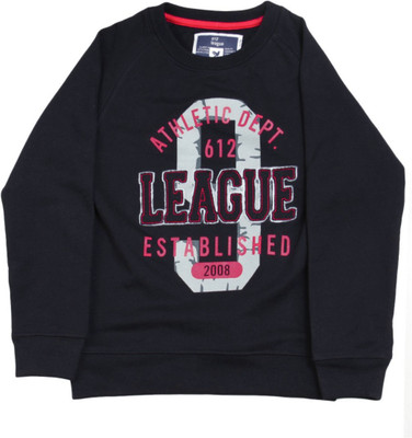 

612 League Boys Printed Cotton T Shirt(Dark Blue, Pack of 1, Dark navy