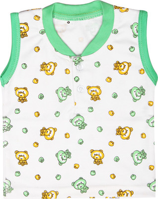 babeezworld Baby Girls Casual Cotton Blend Top(Green, Pack of 1)