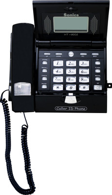 

Sonics HT-2002 BLACK Corded Landline Phone(Black)