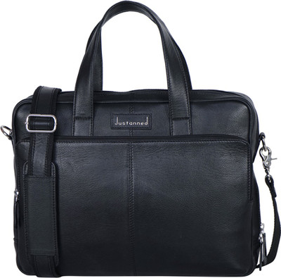 

Justanned 14 inch Laptop Tote Bag(Black)