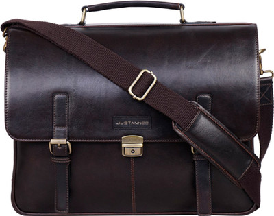 

Justanned 16 inch Laptop Tote Bag(Brown)