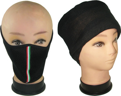 

Shri Swami Bags Headwrap With Anti-pollution Mask(Multicolor, Pack of 2