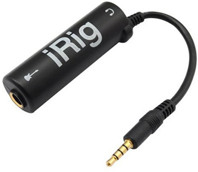 Gadget Hero's AmpliTube Guitar Plug Interface Adapter iPad iPhone iPod Plug Black
