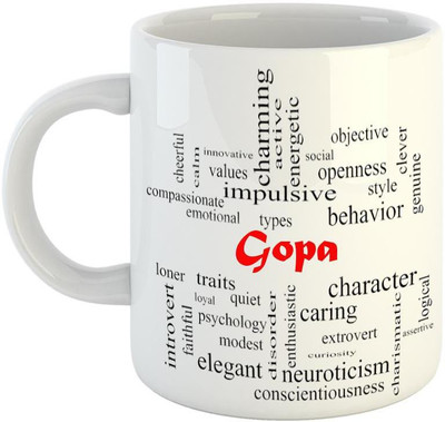 EMERALD Good Personality for Gopa Ceramic Coffee Mug(350 ml)