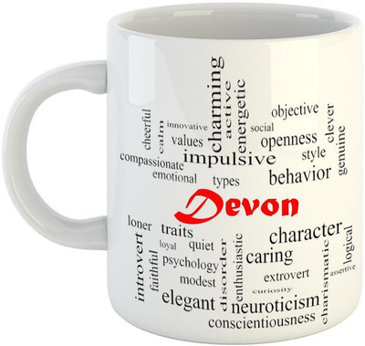 EMERALD Good Personality for Devon Ceramic Coffee Mug(350 ml)