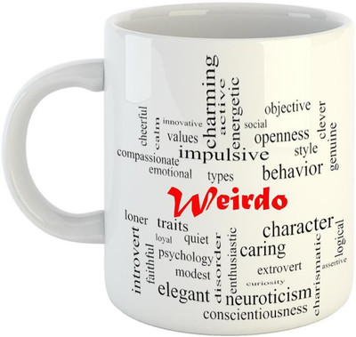 EMERALD Good Personality for Weirdo Ceramic Coffee Mug(350 ml)