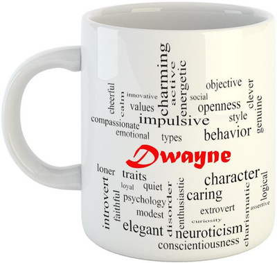 EMERALD Good Personality for Dwayne Ceramic Coffee Mug(350 ml)