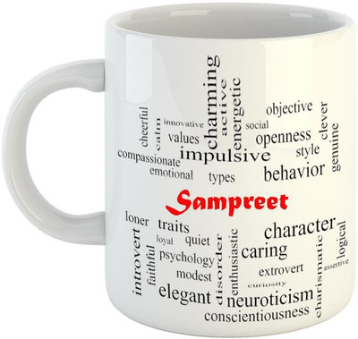 EMERALD Good Personality for Sampreet Ceramic Coffee Mug(350 ml)