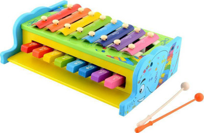 

Mayatra's Multicolor Xylophone Glockenspiel Knock PIANO For Kids Musical TOY With 8 Notes(Multicolor)