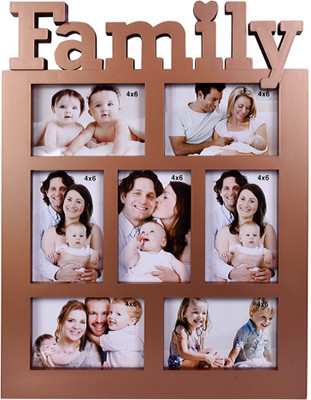 Shree Shyam Crafts Generic Photo Frame(Grey, 7 Photos)