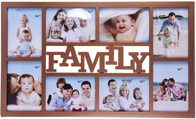

Archies Frames Generic Photo Frame(Grey, 8 Photos)