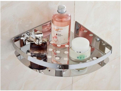 

AAI LUXURY SUS 304 STAINLESS STEEL CORNER SHELF Stainless Steel Wall Shelf(Number of Shelves - 1, Silver)