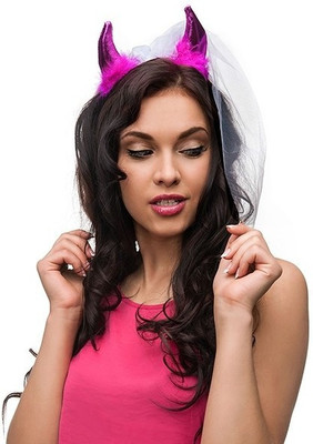 

Funcart Funcart Hot Pink Headband with Veil
