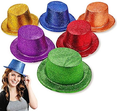Funcart Funcart Glitter Top Hat PVC (Pack of 4 )