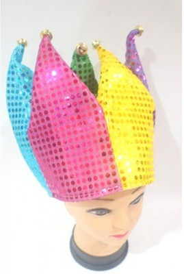 

Funcart Funcart Shiny Sequin Jester Joker Carnival Top Hat