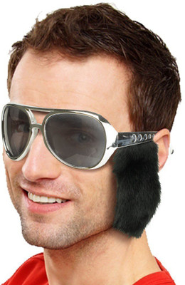 

Funcart Funcart Silver Elvis Sunglasses With Sideburns