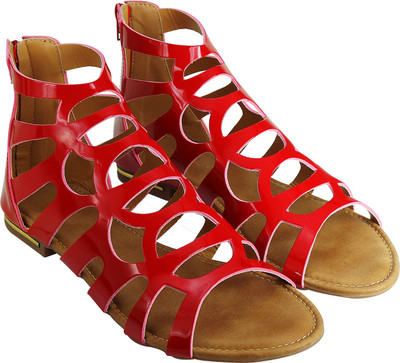 

Adorn Women Red Sandals