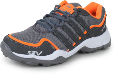 

SRV APACHE Sports Running Shoes For Men(Grey, Grey/orange