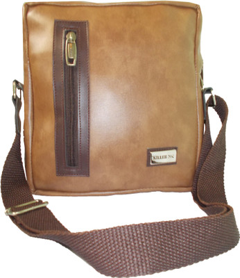 

PIOR Boys & Girls Casual Brown Leatherette Sling Bag
