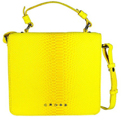 

Cross Women Yellow PU Messenger Bag