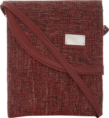 

Exotique Women Casual Red Jute Sling Bag