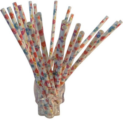 

Funcart Straight Drinking Straw(Multicolor, Pack of 25)