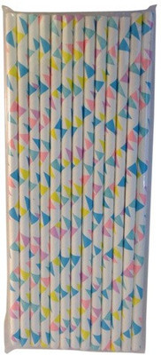 

Funcart Straight Drinking Straw(Multicolor, Pack of 25)
