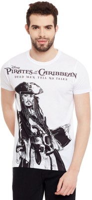 PIRATES OF THE CARIBBEAN Printed Men Round Neck Multicolor T-Shirt