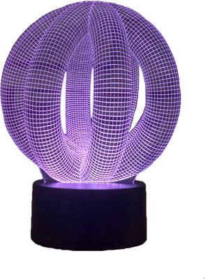 

Enem 3D Illusion Atmosphere Night Lamp Touch Control 7 Colors for Desk Table Lamp(23 cm, Multicolor)