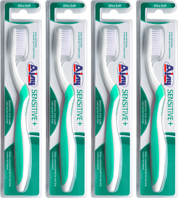 

Ajay SENSITIVE + Pack Of 4 Ultra Soft Toothbrush(Pack of 4)