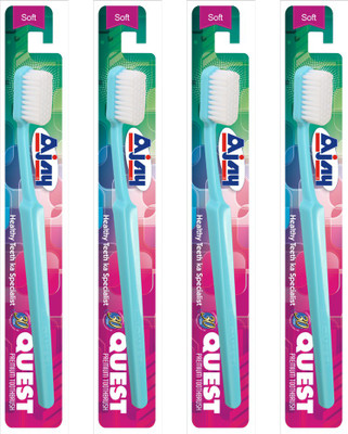 

Ajay QUEST Pack Of 2 Soft Toothbrush(Pack of 4)