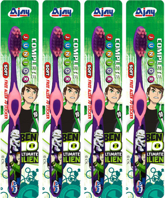 

Ajay COMPLETE JUNIOR Pack Of 4 Soft Toothbrush