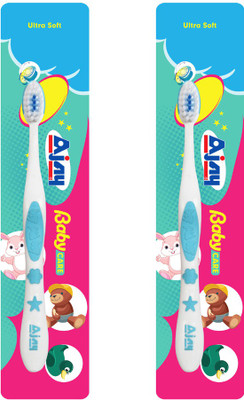 

Ajay BABY CARE Pack Of 2 Ultra Soft Toothbrush