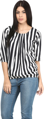 MAYRA Party 3/4 Sleeve Printed Women Multicolor Top MAYRA Party 3/4 Sleeve Printed Women Multicolor Top