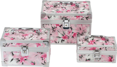 

Stripes Jewellery Box Makeup Box Vanity Box(Multicolor)