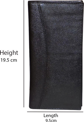 

Style 98 Women Formal Black Genuine Leather Wrist Wallet(16 Card Slots)