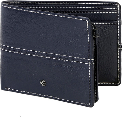 

JL Collections Men Blue Genuine Leather Wallet(17 Card Slots)