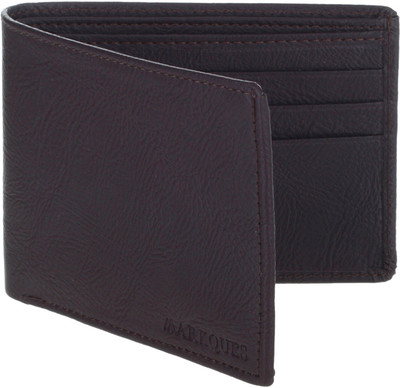 

MARKQUES Men Brown Artificial Leather Wallet(6 Card Slots), Brown-02
