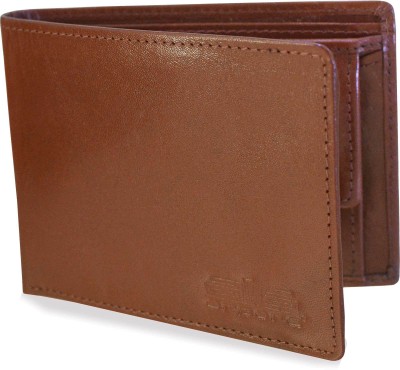 Arpera Men Tan Genuine Leather Wallet(7 Card Slots)
