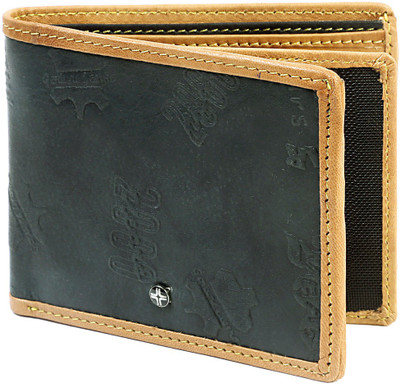 

JL Collections Men Black, Beige Genuine Leather Wallet(6 Card Slots), Beige;black