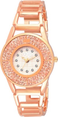 Keepkart Rose Gold Stainless Still Fully Diamond Dial swarovski Patern Watch  - For Girls   Watches  (Keepkart)